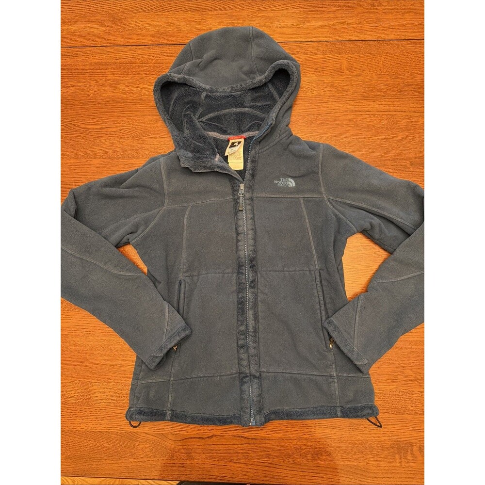 The North Face Women’s Small Morningside Hoodie Fleece Jacket Blue Full Zip Soft